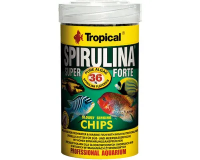 Produktbild von Futterchips Tropical Spirulina 36% Chips 100 ml