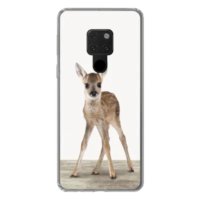 Produktbild von MuchoWow® Handyhülle Schutzhülle Hülle für Huawei P40 Lite Hirsche - Baby-Hirsche - Tiere - Mädchen - Jungen - Kinder Silikon Softcase Handy Hülle - Handy
