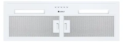 Image de Globalo Hadario 80.2 Auvent blanc Hotte aspirante à évacuation avec filtre | Hotte sous plan encastrable Hotte aspirante à ventilation modulaire