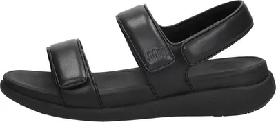 Image de FitFlop F-Mode Go Adjustable Flatform Sandals  Sandalen Plat - Zwart - Maat 40