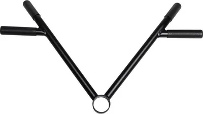 Zdjęcie produktu dla Uchwyt GORILLA SPORTS® T Bar Row - do sztangi 50 mm, udźwig do 250 kg, gumowana rękojeść multi-grip, czarny - uchwyt do min lądowych, V-Bar Row, core trainer, sztanga, uchwyt do min lądowych