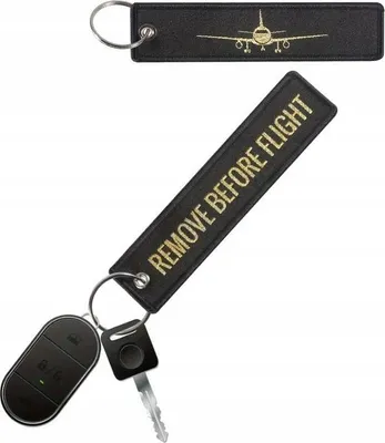 Productafbeelding van RBF (Remove Before Flight) sleutelhanger | Origineel cadeau