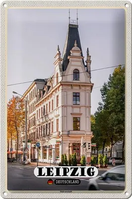 Produktbild von Blechschild Städte Leipzig Südvorstadt Gebäude 20x30cm