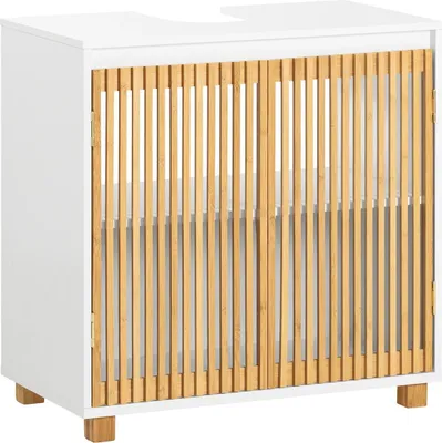 Zdjęcie produktu dla BZR125-W, szafka pod umywalkę, biała, ok. 60×60×33 cm