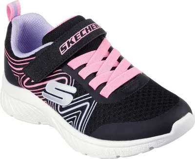 Image de Skechers 303535L BKMT Baskets basses pour enfants SWIRL SWEET Noir Mélange textile et synthétique Pointure : 28½