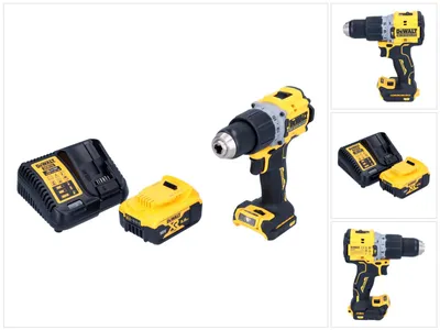 Image de DeWalt DCD 805 P1 Perceuse-visseuse à percussion sans fil 18 V 90 Nm Brushless + 1x batterie 5,0 Ah + chargeur