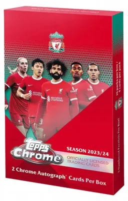 Produktbild von Liverpool FC Hobby BOX Topps Chrome 2023/24 Football Cards 2 Autographs