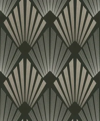 Zdjęcie produktu dla Masureel Tapeta motyw art déco beżowym - 632282 - 53 cm x 10.05 m
