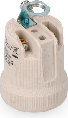 Produktbild von 10 Stück E27 Porzellan Lampenfassung