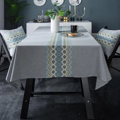 Produktbild von Abwaschbare Tischdecke Lotuseffekt Anthrazit Quadratisch 100x100 cm
