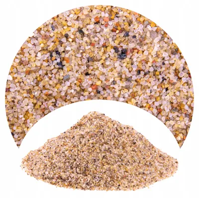 Produktbild von Aquarium Sand Bursztyn 2 kg 0,8-1,2 mm Bodengrund für Aquarium, natürlich, neutral, für Garnelen, Zierfische und Buntbarsche