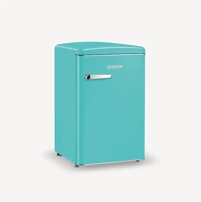 Produktbild von SEVERIN Retro Tischkühlschrank RKS 8834 aus Kunststoff, türkis Kühlschrank Gefrierkombination Retro Kühlschrank Led Kühlschrank Kühlschrank Gefrierfach
