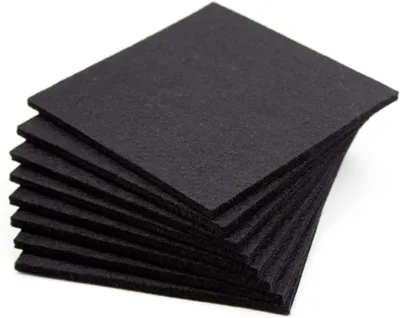 Imagen del producto de Juego de posavasos de fieltro, 8 unidades, 10 x 10 cm, para tazas y vasos