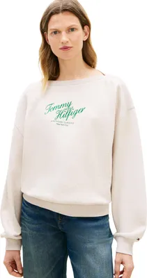 Produktbild von Tommy Hilfiger 8721221801338, Erwachsener, Weiblich, Sweatshirt, Cremefarben, Langärmlig, Heather Oatmilk