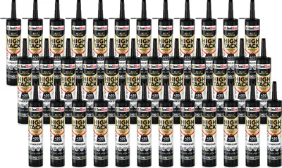 Produktbild von Isolbau Montagekleber High Tack - 36 x 470 g Extrem starker Hybrid MS Polymer Baukleber für Innen- & Außenbereich - 400 kg / 10 cm² - Weiß