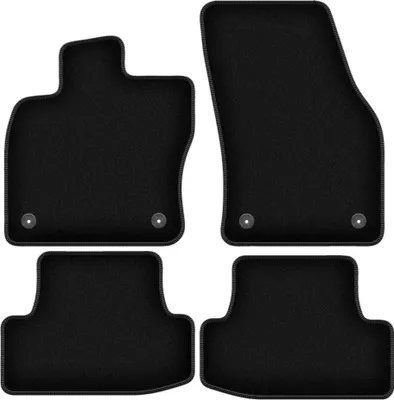 Immagine prodotto di Tappetini in velluto per Audi Q2 (2016-, crossover) neri, set 4 pz, con fissaggi