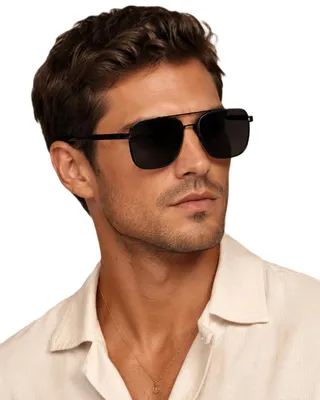 Produktbild von Uni Sonnenbrille Schwarz Pilotenstil Aviator UV400