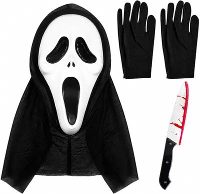 Immagine prodotto di Maschera di Halloween, Ghostface, unisex, ideale per il carnevale e le case stregate