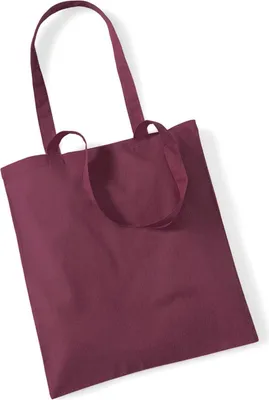 Produktbild von Westford Mill W101 | Bag for Life - Long Handles Einkaufstasche - 38 x 42 cm - Farbe: Burgundy - Größe: One Size