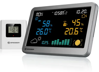 Produktbild von Bresser MeteoTemp TBH Wetterstation Funk mit Außensensor, Luftdruck