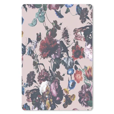 Produktbild von MuchoWow® Mauspad Mousepad Blumen - Muster - Vintage 18x27 cm - Mousepads - Maus Mat - Pad - Mausunterlage