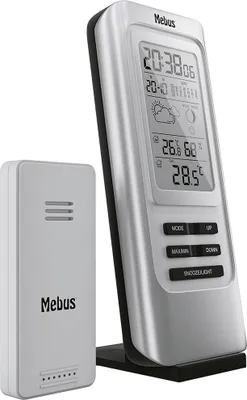 Immagine prodotto di Stazione meteorologica wireless MEBUS 17x7,4x7cm