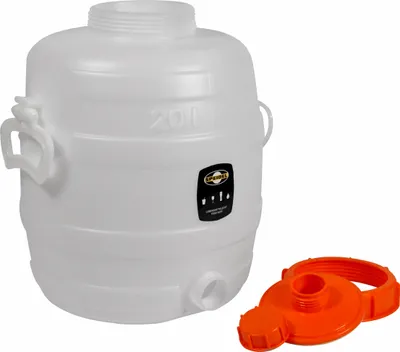 Produktbild von Speidel Getränkefass 20 Liter Rund Gärfass Mostfass mit Deckel und Blindkappe