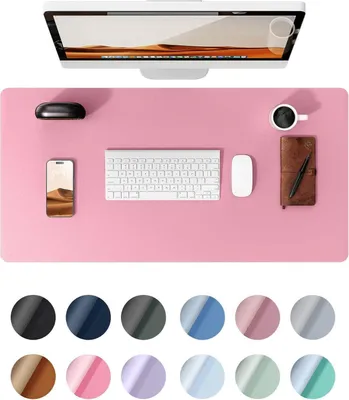 Image de Premium XXL Tapis de souris en cuir 60x35cm Sous-mains Pink