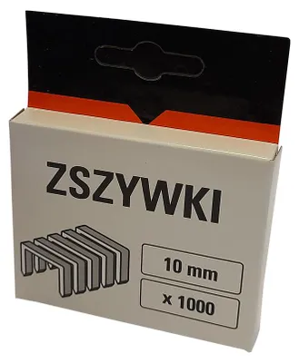 Produktbild von Heftklammern 10 mm, 1000 Stück, Tackerklammern für Handtacker und Elektrotacker, universal für Stoff, Folien und Holzleisten
