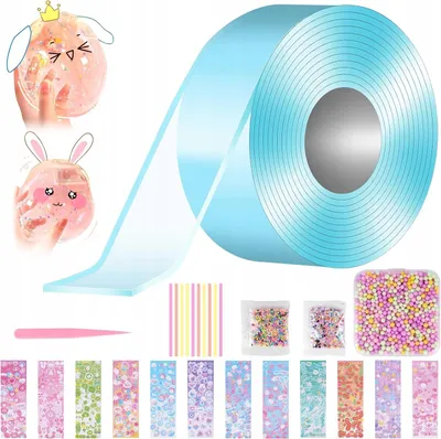 Obrázek produktu pro Bublinková páska Nano Squish pro foukání bublin, 3m, modrá