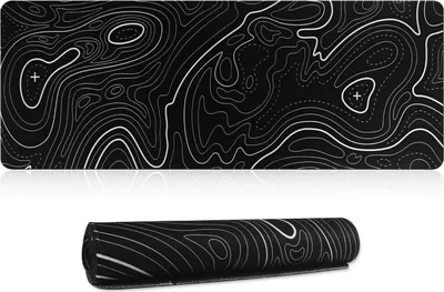 Image de Tapis de souris HoYiXi XXL 600x300x3mm Gaming Tapis de souris noir