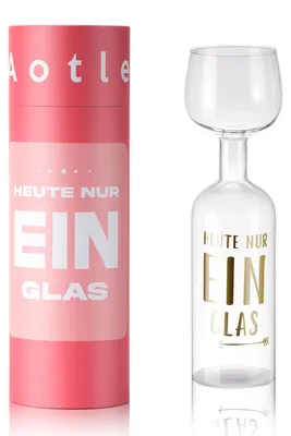 Witziges Weinglas 750 ml – Geschenk für Weinliebhaber