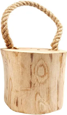 Produktbild von Türstopper aus Holz - Schützt Wände und Türen