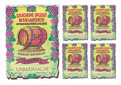 Produktbild von HUGBERT Weinhefe, Universal, 100% natürlisches Produkt Gärhefe, 5 Stück