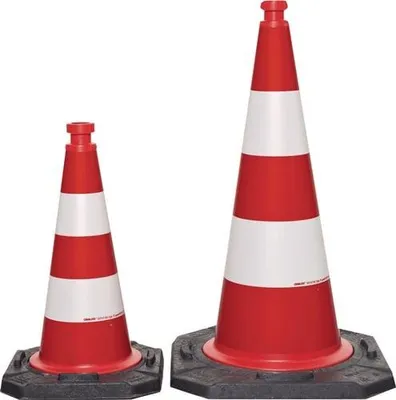Immagine prodotto di Cono stradale TL H.750mm BAST ,2 strisce G.5,80 kg,45x45cm - 350.28.280