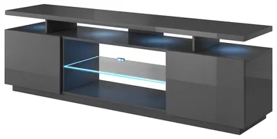 Produktbild von TV Lowboard EVA graphit / graphit hochglanz
