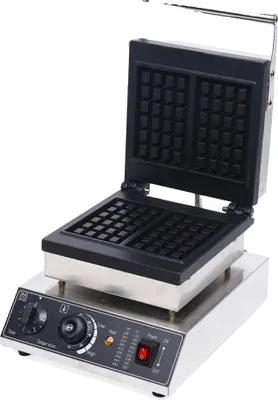 Zdjęcie produktu dla Gofrownica elektryczna, moc 1500 W, nieprzywierająca powłoka, 2