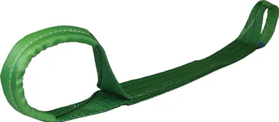 Productafbeelding van Heftriem conform DIN EN 1492-1, lengte 6 meter, groen, draagvermogen: enkelvoudig 2000 kg
