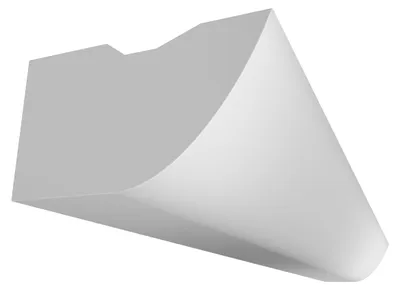 Produktbild von ELHARE Stuckleiste LED Band Lichtprofile Wand Indirekte Beleuchtung Profil LS2C - 55x100mm, 2m