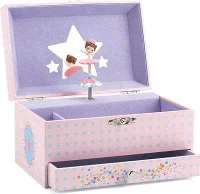 Produktbild von Djeco Ballerina Spieluhr – Lern- und interaktives Spiel für Kinder
