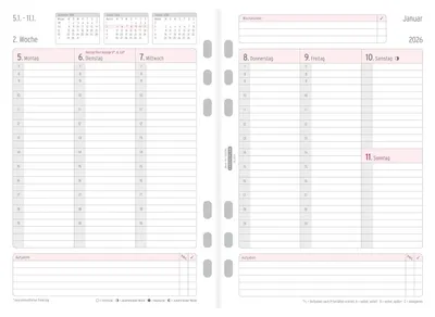Image de Plan hebdomadaire 1485x210mm 1W/2S