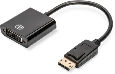 Produktbild von Digitus DisplayPort Adapter / Konverter, 0,15 m, DisplayPort, DVI-I, Nickel, 1.1a, Kupfer