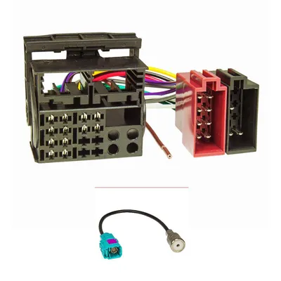 Immagine prodotto di Set di montaggio per connessione radio compatibile con le radio VW con connessione quadlock a ISO su RCD 200 300 500 310 510