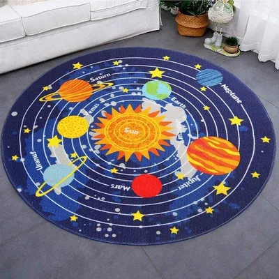 Produktbild von Famanu Kindertapijt Hochwertiger Spielteppich – 100 cm Durchmesser