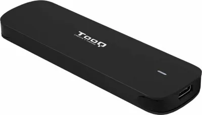 Produktbild von TooQ TQE-2201B, SSD-Gehäuse, M.2, PCI Express, 10 Gbit/s, USB Anschluss, Schwarz