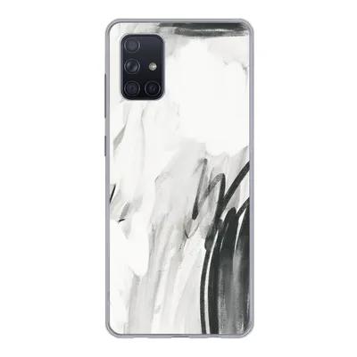 Produktbild von MuchoWow® Handyhülle Schutzhülle Hülle für Samsung Galaxy A51 5G Kunst - Schwarz - Weiß - Abstrakt Silikon Softcase Handy Hülle - Abbildung