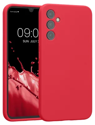 Produktbild von kwmobile Hülle kompatibel mit Samsung Galaxy A34 5G - Hülle Silikon gummiert - Handyhülle - Handy Case in Awesome Pink