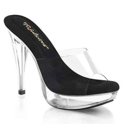 Produktbild von COCKTAIL-501 Damen Slipper von Fabulicious, Schwarz Transparent , EU 40, US 10
