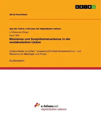 Produktbild von Maoismus und Sowjetkommunismus in der westdeutschen Linken