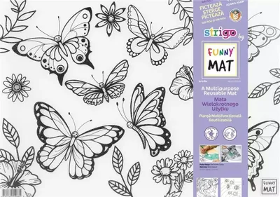 Immagine prodotto di Tappetino trasparente Farfalle Funny Mat 48 x 33,5 cm